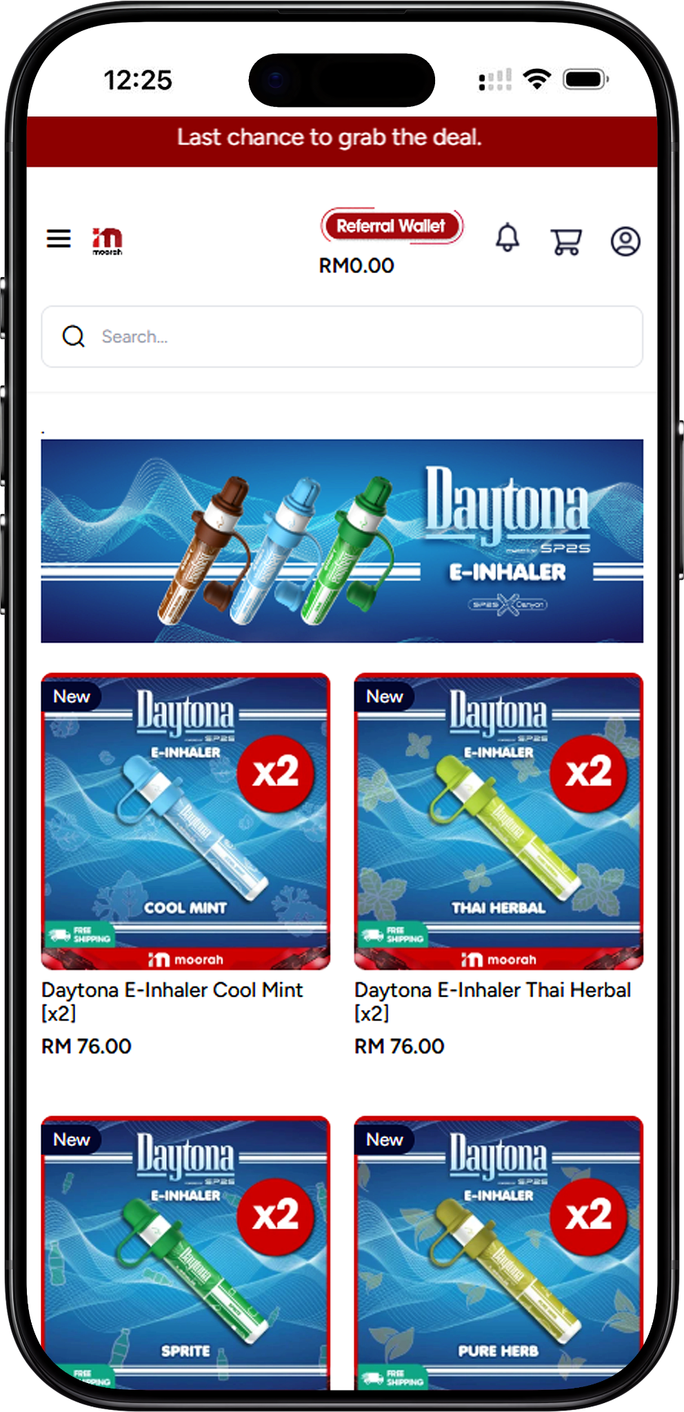 Daytona E-Inhaler x2 Packs