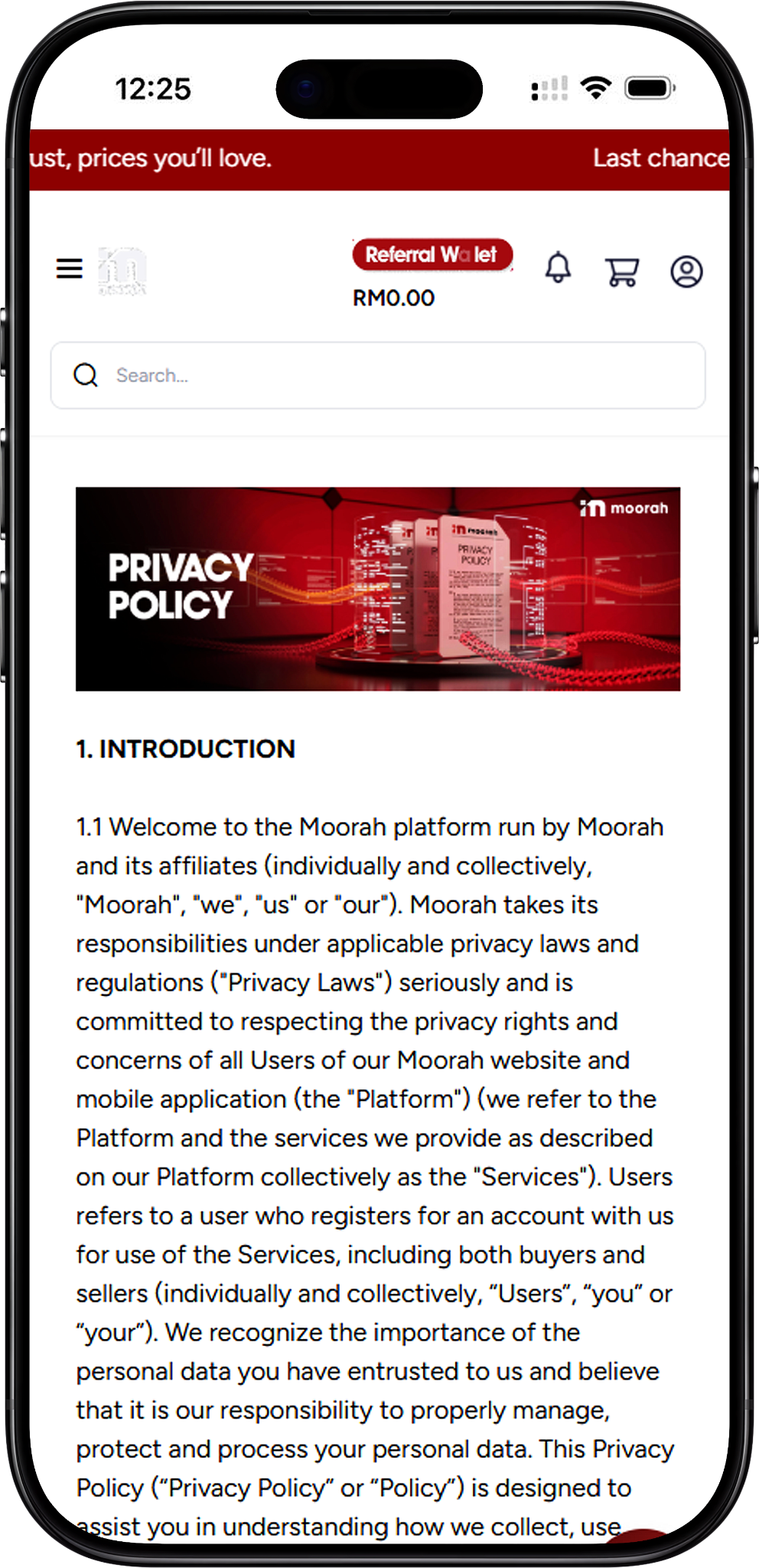 When Moorah Collects Personal Data