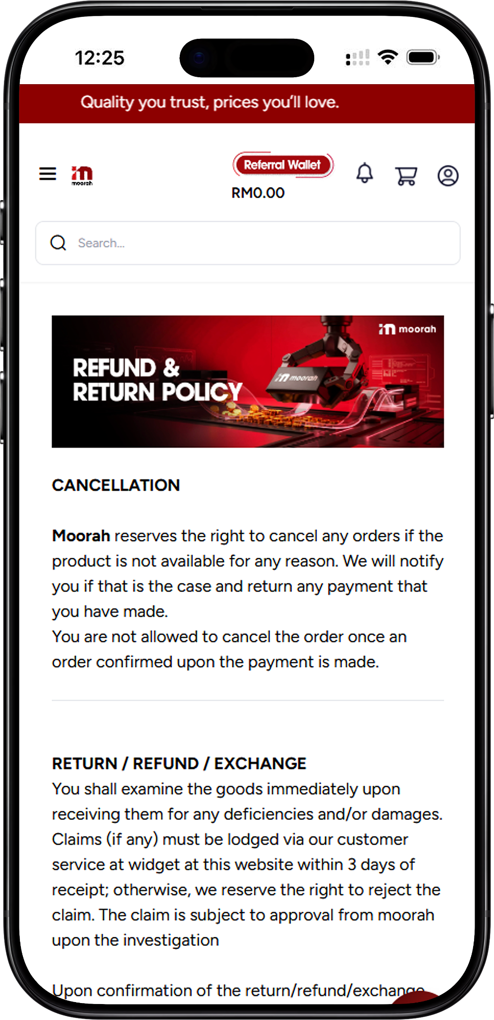 Order Cancellation Policy