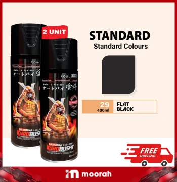 SAMURAI - [29 Flat Black] [2 Cans]